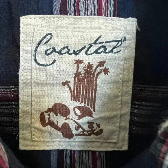 Coastal Pearl Snap Men’s Western Shirt Size Large - Picture 3 of 6